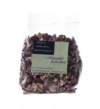 Mezcla de frutillas y flores 