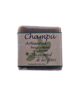 Champú artesanal de perejil y menta